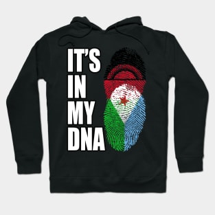 Malawian And Djiboutian Mix Heritage DNA Flag Hoodie